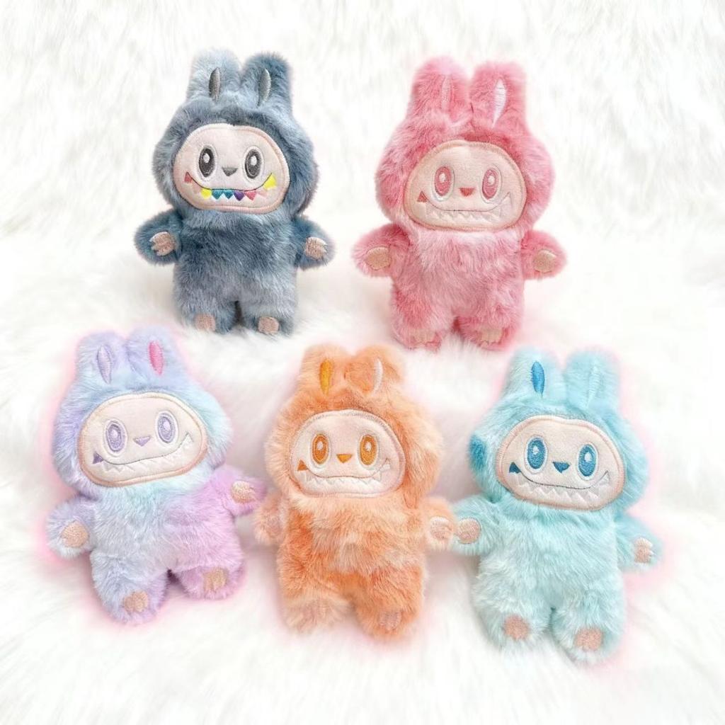 Cute La Cloth Squeezing Doll Pendant Cartoon Bubble Mate Keychain Pendant Grab Doll Machine Toy