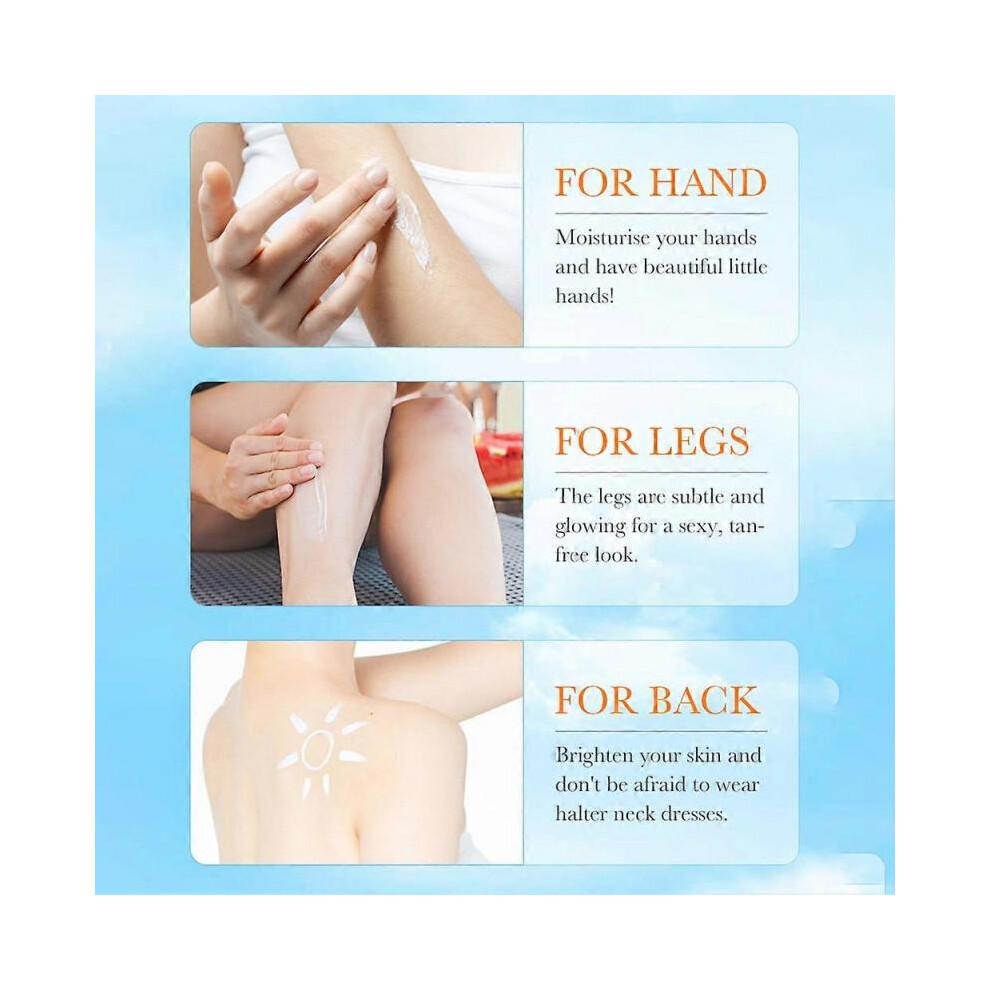 SADOER Anti-Aging Sunscreen Cream 90 SPF PA++++ - Waterproof Sweatproof Sunscreen for Face Body