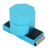 Billiards Octagonal Chalk Case Set Magnetic Billiard Cue Chalk Box Holder with Silent Fixed Clip