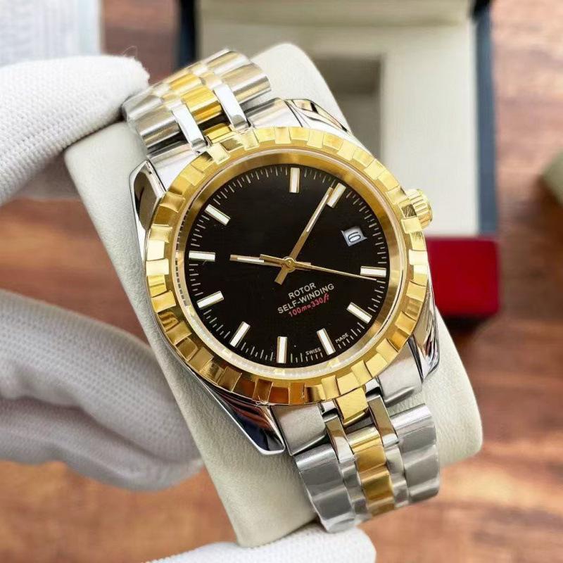 TUD Classic M22010 Men's Automatic Steel Watch with Serrated Bezel & Diamond Inlaid Plaid.