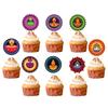 Diwali Theme Cake Topper Flags Paper Party Decor For Celebrations
