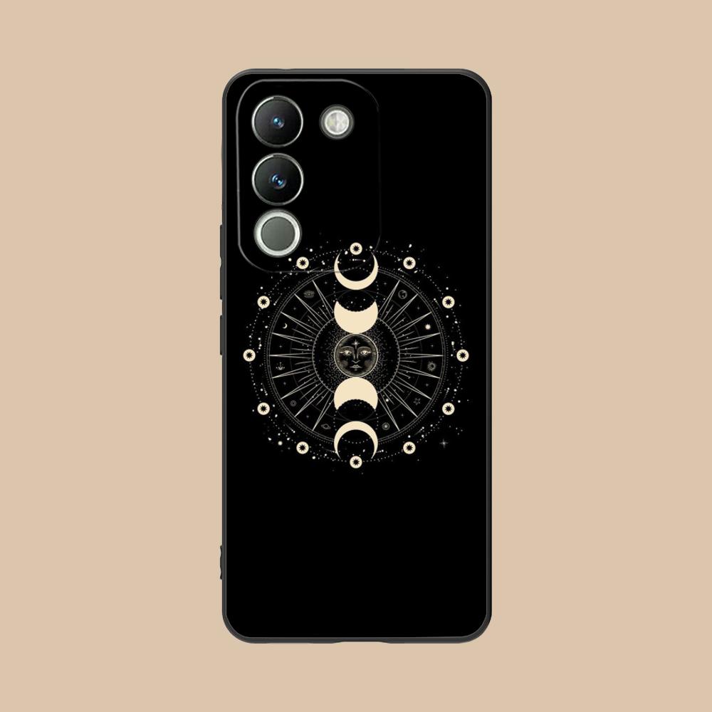 Sun Moon Mobile Cell Phone Case for VIVO Y77 76 75 74 73 72 58 56 55 51 50 38 36 Y19 Y18 Y03 Y01 5G Colorful Printing Cover