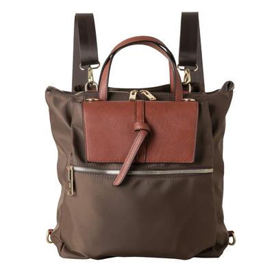 BAG Since Imai Bag QUAY Nylon for Perfect for Respect for the Aged Chocolate [IMAI 1977] 3-Way Water-Repellent Backpack/Diaper Bag, Lightweight,