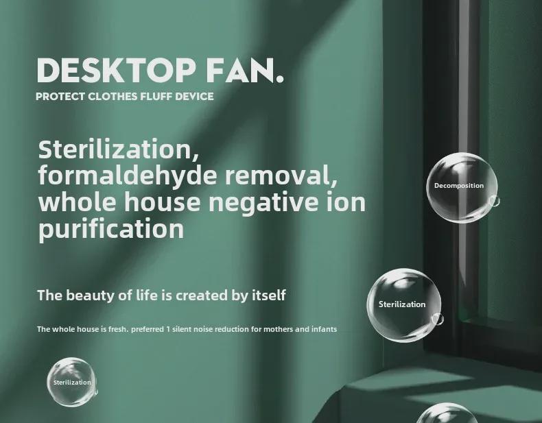 Smart USB Portable Air Purifier with Negative Ion Odor Remover