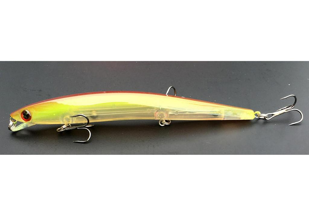 Artificial Minnow Fishing Lure with Hook, 13cm/13g, for Tackle and Bait Imitation.