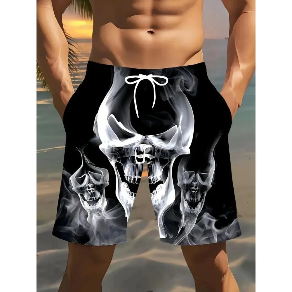 Pantalones de Playa para Hombre de Verano Estampados en 3D Moda Versátil Transpirables Tendencia Casual Estilo Vacacional