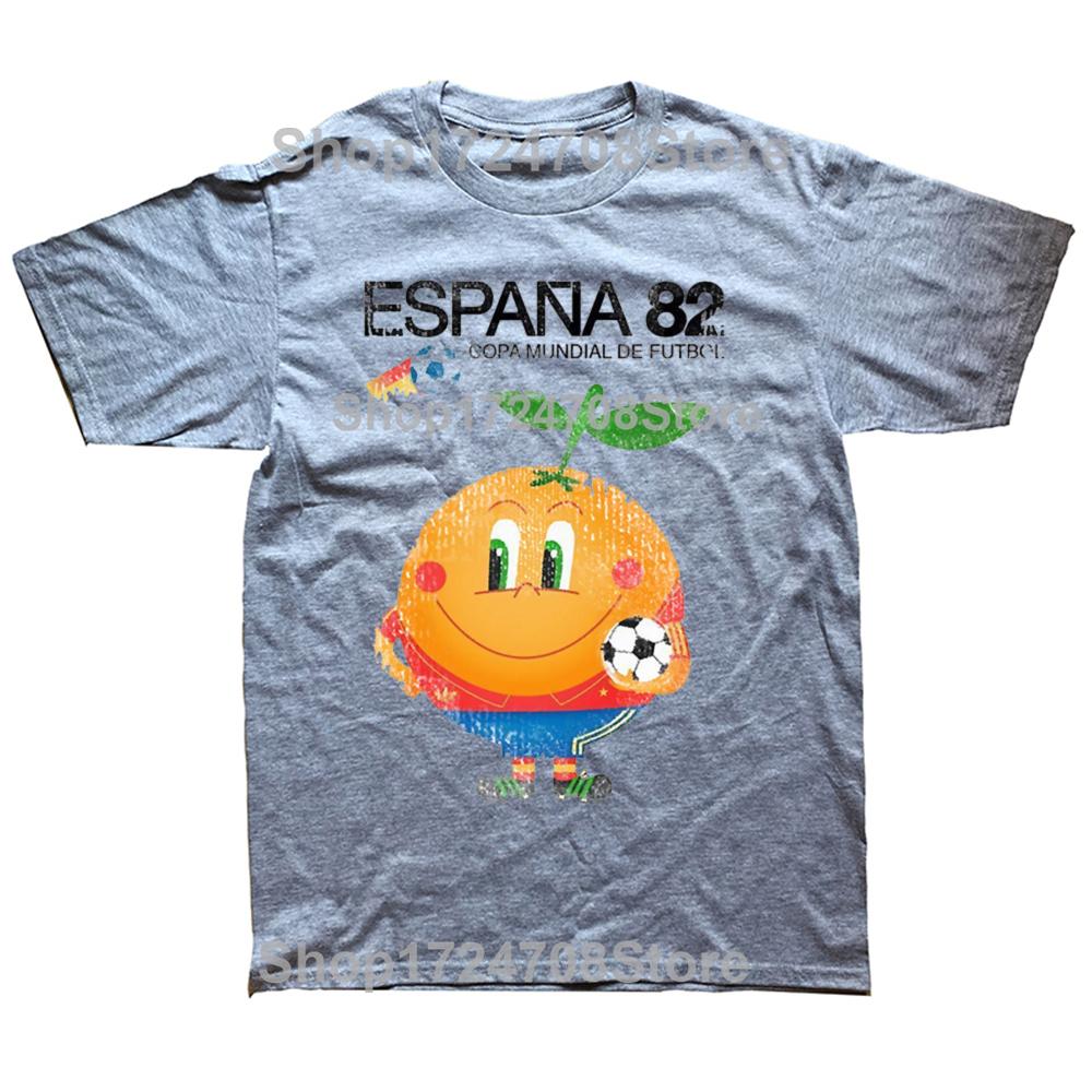 Funny Espana 82 Spain Football Graphic T-shirts Men Women's Fashion Casual Tshirt 100% Cotton Loose Oversized T Shirt