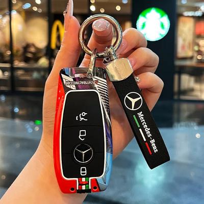 Stil Auto Schlüsselhülle Abdeckung Für Mercedes Benz A C E S G Klasse W177 W205 W213 X167 W222 CLA GLE GLB GLS AMG Maybach yut6