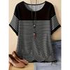 3D-gedrucktes Damen-T-Shirt Sommer Atmungsaktiv Vielseitige Mode-Tops