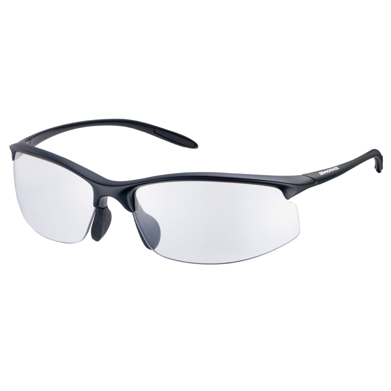 

Sports Sunglasses Airless Move Photochromic Lenses Matte Clear to Smoke [SWANS] (Model AMZ-SAMV-0066 MBK) Black/Photochromic