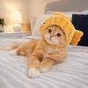 Pet Fruit Hat Cartoon Cat Shark Headgear Cute Adjustable Pet Cosplay Head Wear Fish Shape Warm Cat Decorative Hat Role Playing
