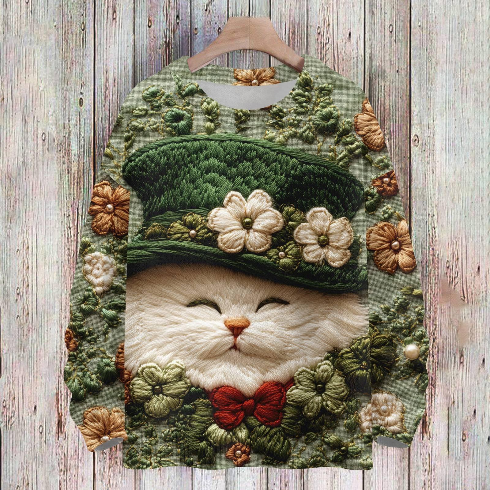 

улица. Свитшоты ко Дню Святого Патрика для детей, вязаные свитера для мальчиков и девочек, симпатичные рубашки, осенние свитера с круглым вырезом, топы 90