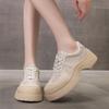 Fashion casual sports shoes women's 5 autumn new thick-soled retro niche trend versatile board shoes little white shoes