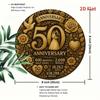 Metal Tin Sign Floral Pattern Wall Art Home Decor 20x20cm