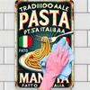 Retro Kitchen Metal Poster Carbonara Wall Art