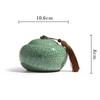 Longquan Celadon Ge Kiln Ceramic Tea Caddy