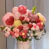 Wholesale Glitter Heart Foam Sticks Red Pink White Heart-Shaped Ornament Flower Pot Decorations for Bouquets Home Tabletop Decor