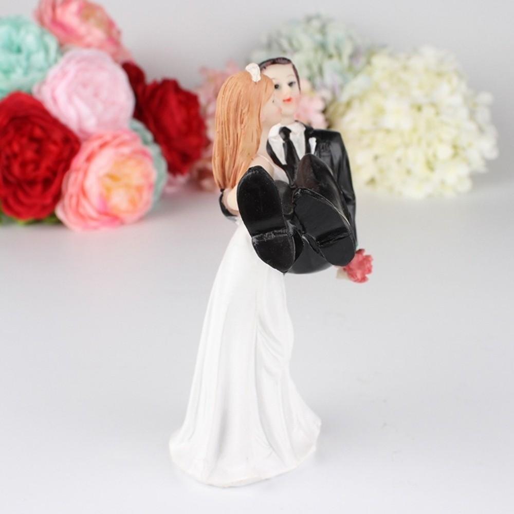 Resin Couple Wedding Cake Topper Elegant Design Bride Groom Figurine  Wedding Party