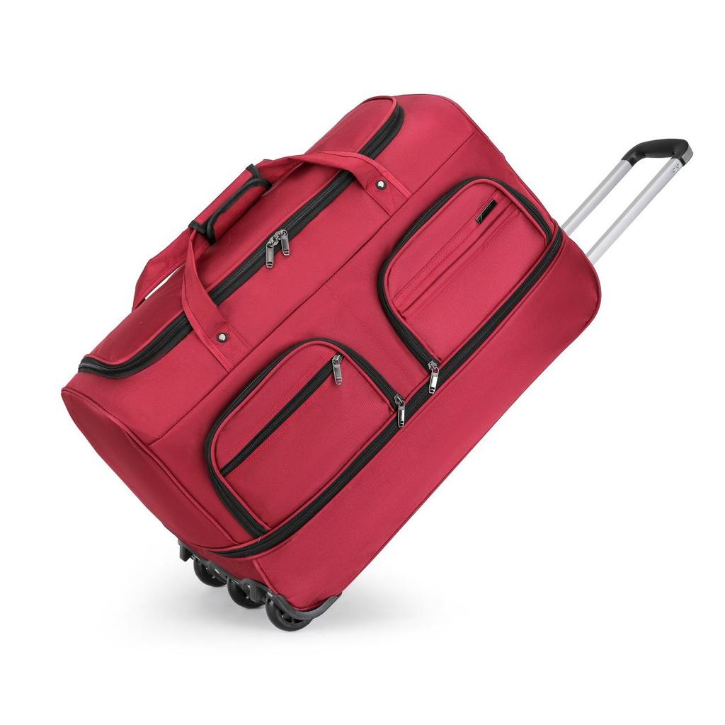 Reisetasche mit erhöhter Kapazität, multifunktionale, zusammenklappbare und erweiterbare Gepäcktasche für College-Studenten, Trolley-Tasche für lange Strecken