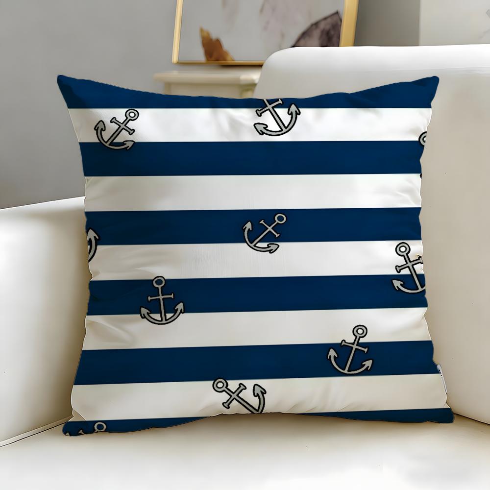 classic theme ocean sailor Cushion Cover Soft & Easy-Wash Pillow Case – Versatile for Couch, Bed, Travel and Office