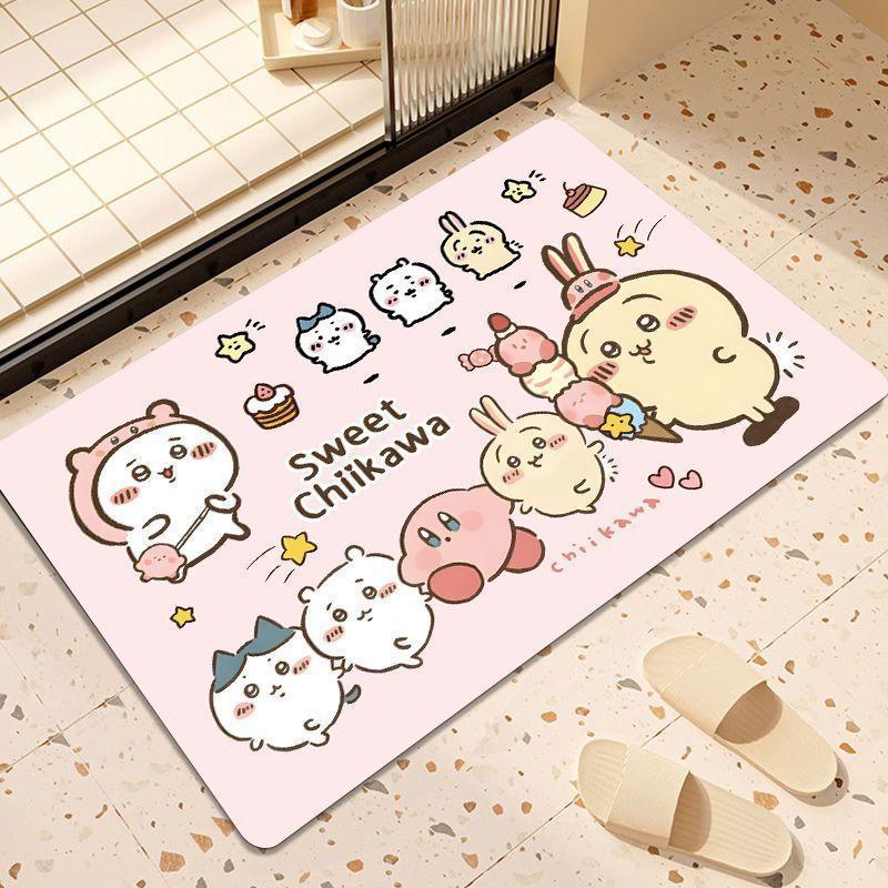 Cartoon Floor Mat Bathroom Floor Mat Entrance Door Mat Toilet Door Suction Foot Mat