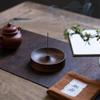 1Pcs Solid Wood Handmade Incense Holder, Natural Grain for Meditation Home Decor Spiritual Holiday Gift