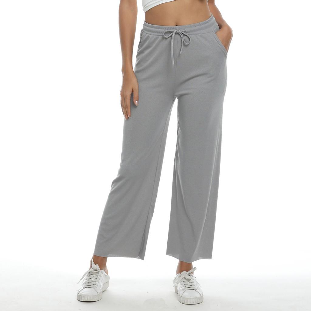 Women's  Color Casual  Loose Super Elastic Large Casual Pants Trouser