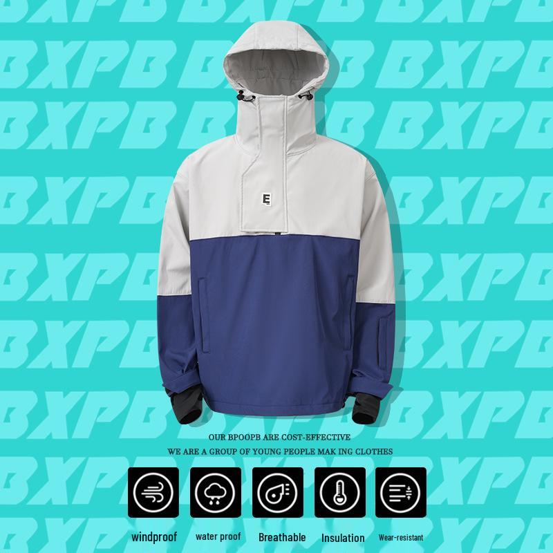 Verbessertes wasserdichtes Skianzug-Set mit warmem Hoodie und Hose für Damen und Herren