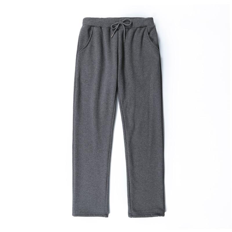 Women's Mid Rise Drawstring Wide Leg Pants Loose Fit Fleece Lined Straight Leg Sweatpants Thick Warm Winter Casual Trousers