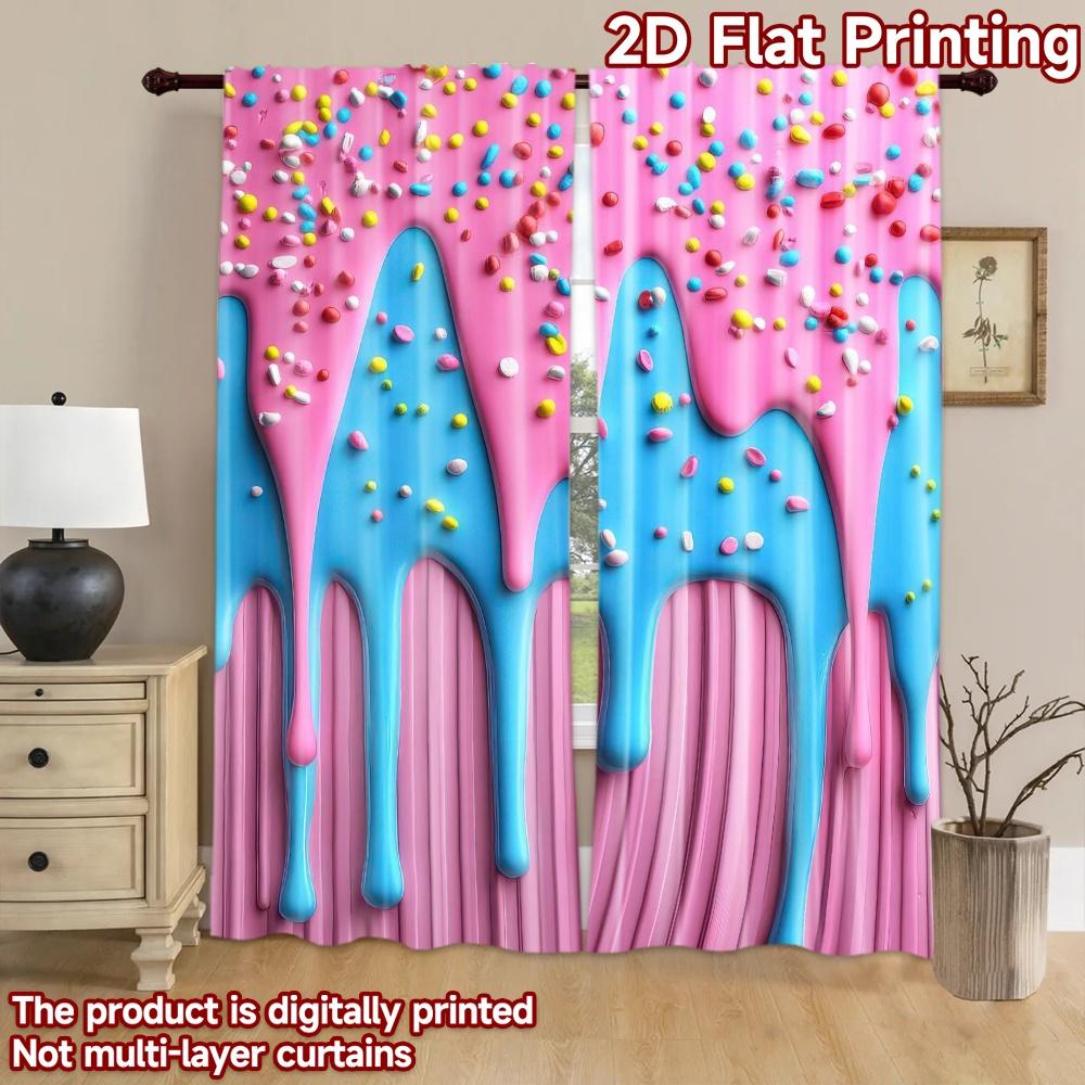 1pc 2D flat Photography Backdrop Popular Background cloth Candy Drip De 100% Polyester Anniversary for Holiday home decor for