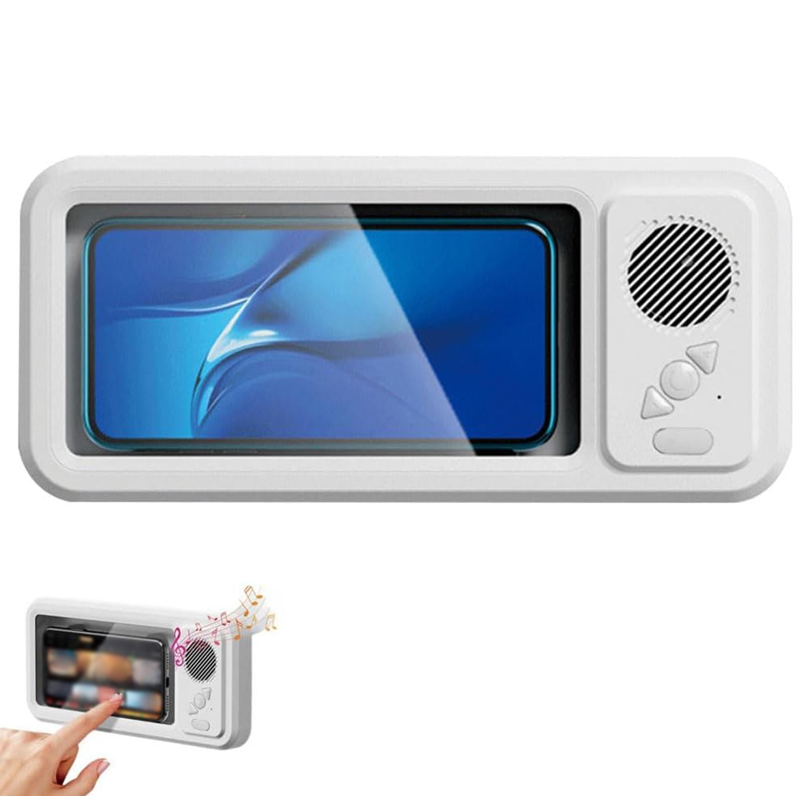 

Mobile Phone Case With Built In Speaker, 480 Degree Rotating Wall Mount, Touchscreen Shower Mobile Phone Mount, Suction Cup Speaker, Wireless Charger One Size