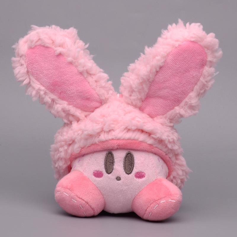 Kirby Character Plush Keychain Short Pile Material Kids Room Decor Doll Gifts