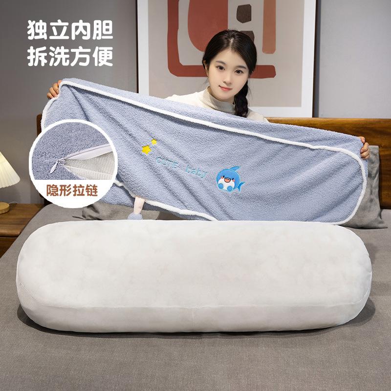 Removable And Washable Cartoon Animal Long Pillow Girl Bed Sleeping Sandwich Leg Long Throw Pillow Plush Single Double Pillow