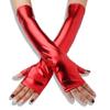 Nachtclubhandschuhe für Frauen und Mädchen Halbfinger Metallic-Handschuhe Partyzubehör
