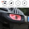 JeCar Car Front Bumper Fog Light Cover Lamp Hoods Decoration For Jeep Wrangler JL JT Gladiator 2018 Up Car Exterior Accessories