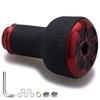 Manopola per mulinello HEIGHTEN 24mm TPE 10g per Shimano Daiwa (Shimano Tipo A) (Daiwa Tipo S) Serie TPE (Rosso) (426)
