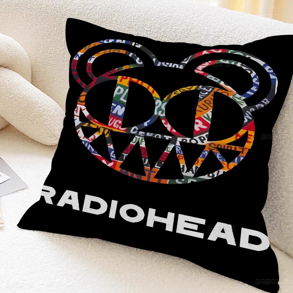 R-Rock Band Radio-head Music Pillow Cushion Cover Pillowcase Living Room Sofa Home Decor Customized