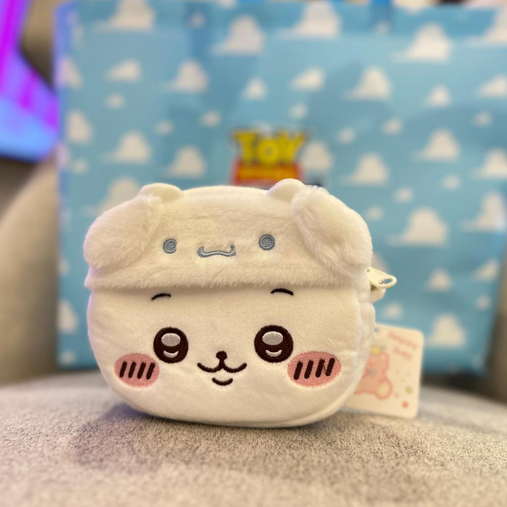 Chiikawa Cartoon Usagi Hachi Ji'i Plush Pencil Case - Cute, Large Capacity Storage