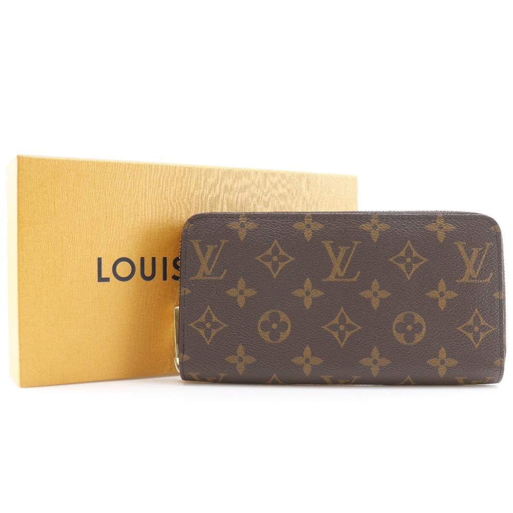 LOUIS VUITTON Zippy wallet Purse M42616 Brown Monogram canvas unisex Used