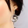 Halloween Alloy Ornament Diamond Skull Pirate Captain Earrings Fashion Earrings