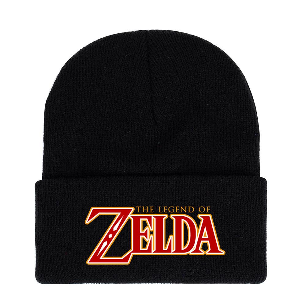 Of Legend Zelda Printed Knit Hat With Ear Protection For Game Enthusiasts