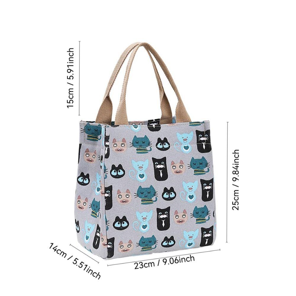 Cartoon Lunchbox Verdickte Tragetasche Niedliche Aufbewahrungstasche Arbeit