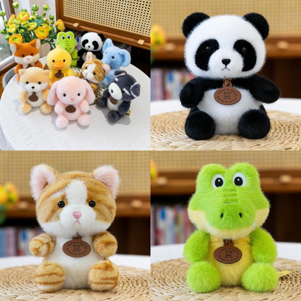 Yellow Duck Cat Elephant Crocodile Plush Animal Figures With Soft Pp Cotton Filling For Children Gift And Collection