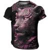 Animal Men'S T-Shirt 3d Tiger Print Fierce Beast Men Clothing Summer Casual Short Sleeved Street Cool Tops Tee Oversized T Shirt