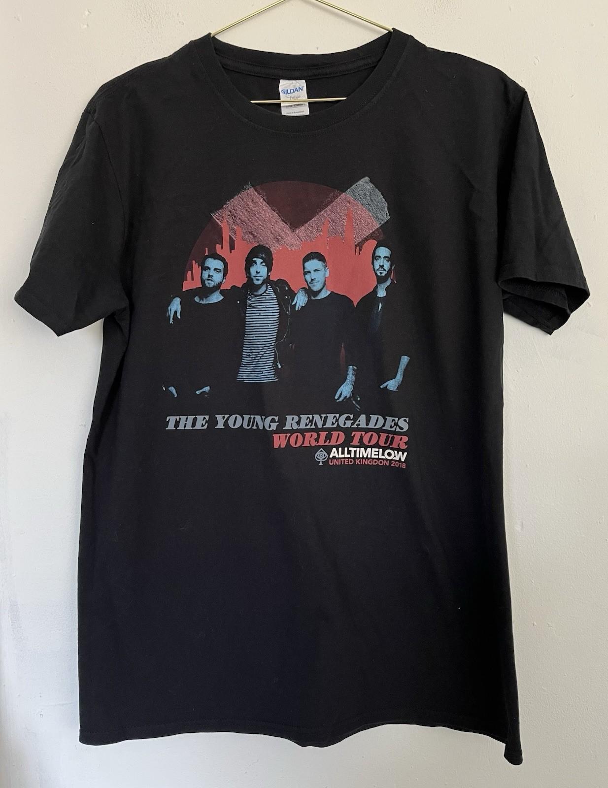 All Time Low Shirt Large World tour Rock Pop Punk Emo Band Gig Concert Unisex T-Shirt S