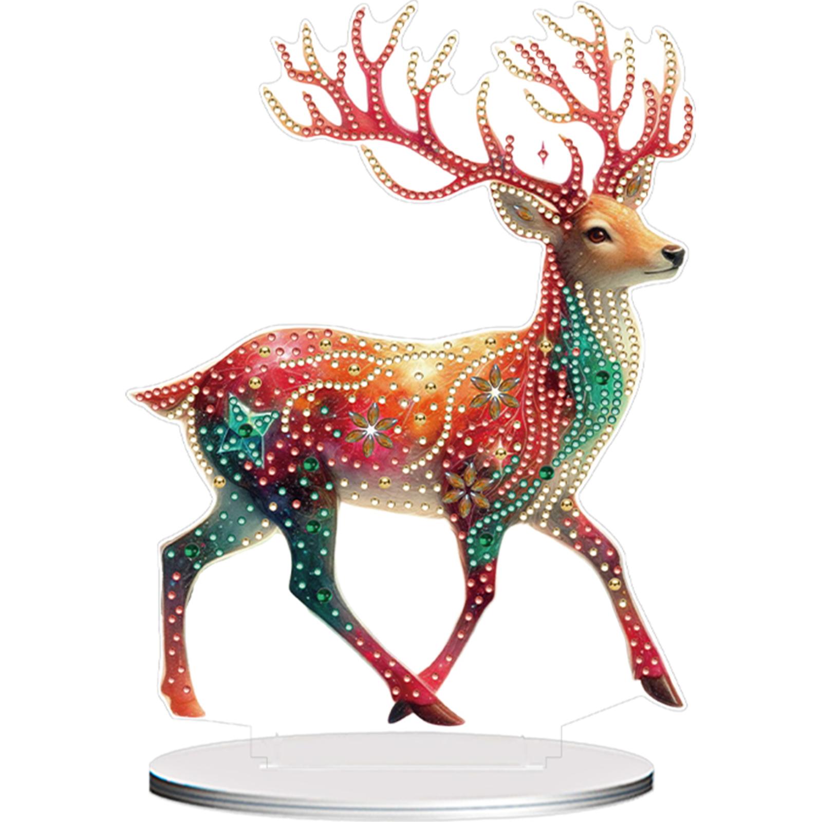 

Sea & Land Animals DIY 2D Flat Acrylic Diamond Painting Tabletop Ornaments Kit Single Side 24x22cm for Adults Home Decor