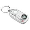 1PC Mini Keychain Compass with Thermometer Multifunctional Outdoor Survival Guiding Tool for Camping Climbing Hiking Accessories