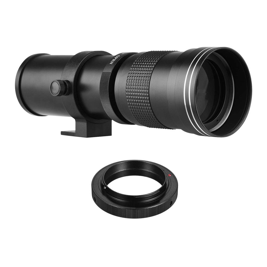 LOUJIN Camera MF Super Telephoto Zoom Lens T2 Mount AI Mount Adapter For Nikon AI Mount Universal Screw Conversion for D50 D90 D5100 D7000 D3 D5100
