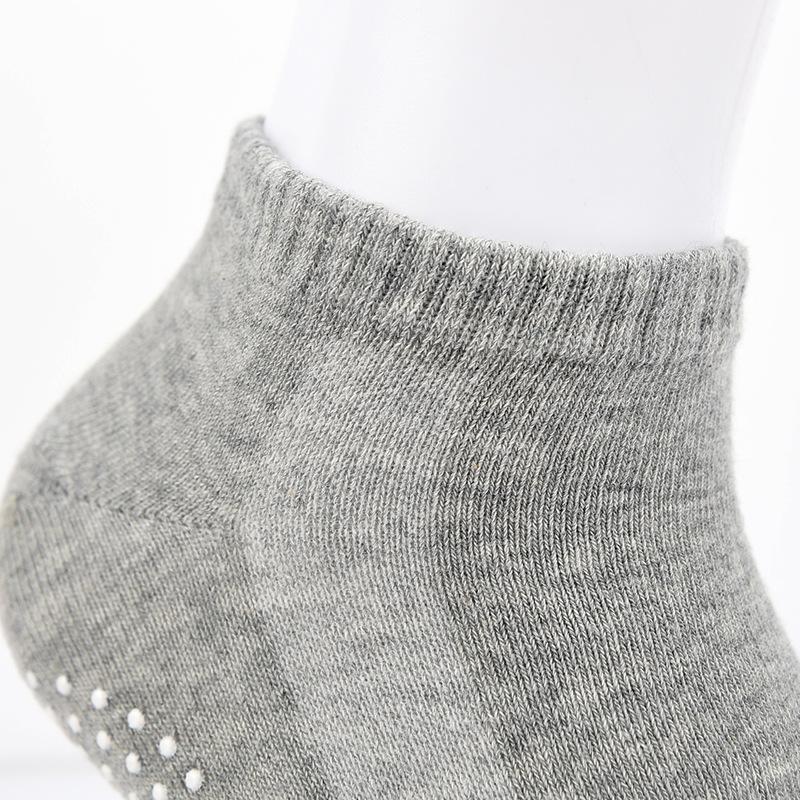 Men'S Dispensing Yoga Socks, Indoor Trampoline Socks, Floor Socks, Sweat-Absorbing Breathable Boat Socks, Boat Socks, Solid Color Non-Slip Socks