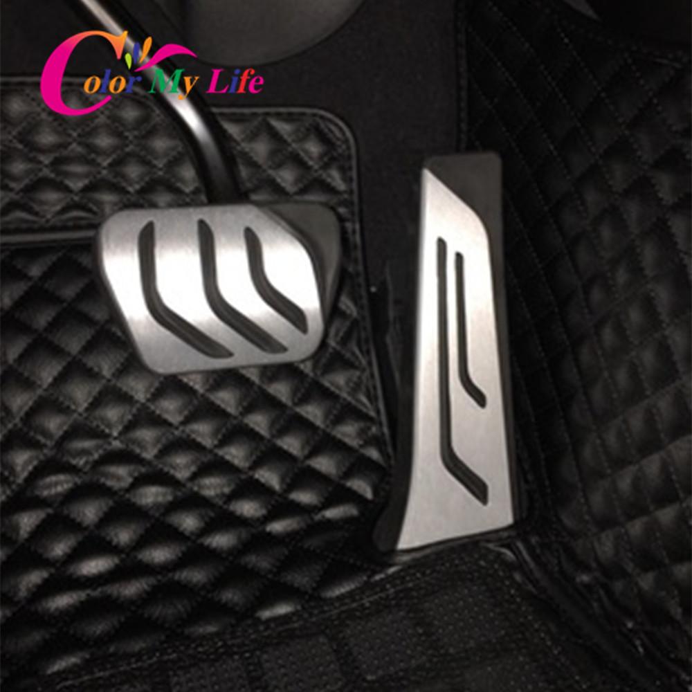 No Drilling LHD Car Pedal Cover for BMW 5 6 7 Series E65 E67 E68 F01 F02 F10 F11 F07 F12 F13 LHD Gas Brake Clutch Rest